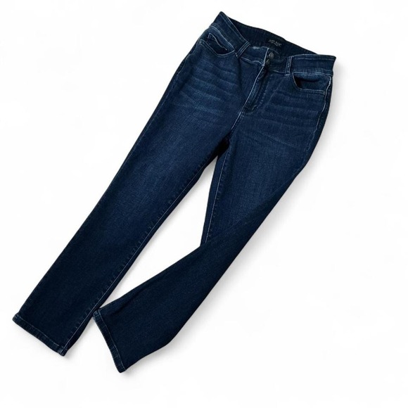 Judy Blue Capri Fit Dark Wash High Rise Flare Jeans Women Size 11/30 - Picture 1 of 5